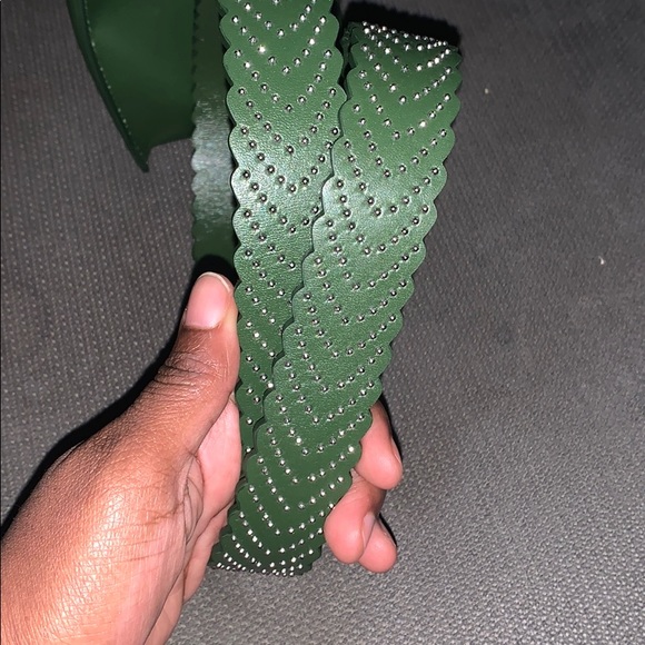 Alaia Med Green Cecile Handbag with strap NWT - Picture 4 of 8